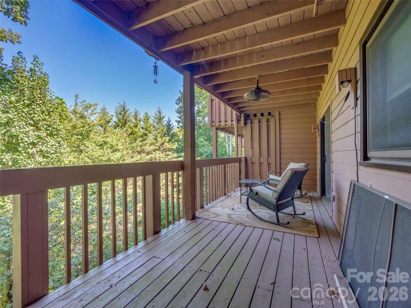 58 Timbertop Lane, Etowah, NC 28729.  MLS# CAR4421699, YatesRealty ID 48857. View from lower de3ck