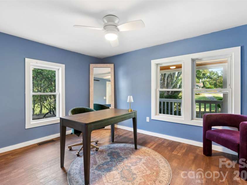 39 Wyatt Street, Asheville, NC 28803.  MLS# CAR4420153, YatesRealty ID 48865. Second Bedroom setup as Office