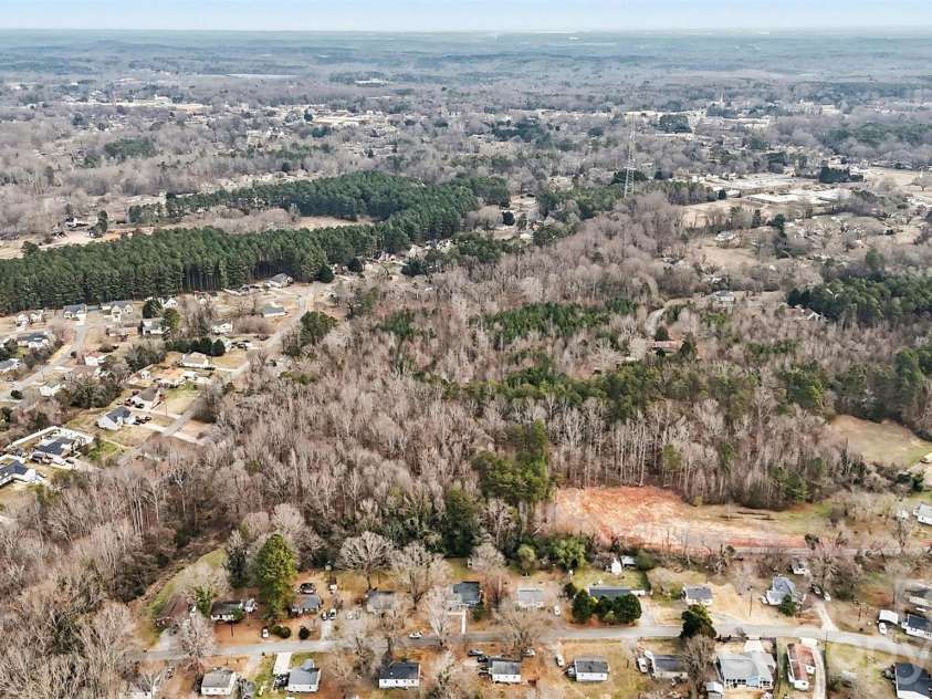 112 Lineberger Street, Stanley, NC 28164.  MLS# CAR4340100, YatesRealty ID 4887. Aerial of property