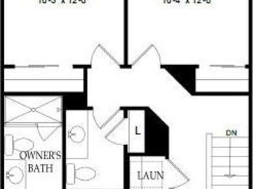 12112 Oak Street, Charlotte, NC 28269.  MLS# CAR4421808, YatesRealty ID 48920. 2nd Floor Layout.