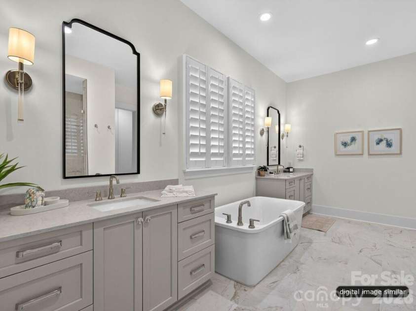 128 Willow View Loop, Davidson, NC 28036.  MLS# CAR4403823, YatesRealty ID 48929. Primary Bath (Continued)