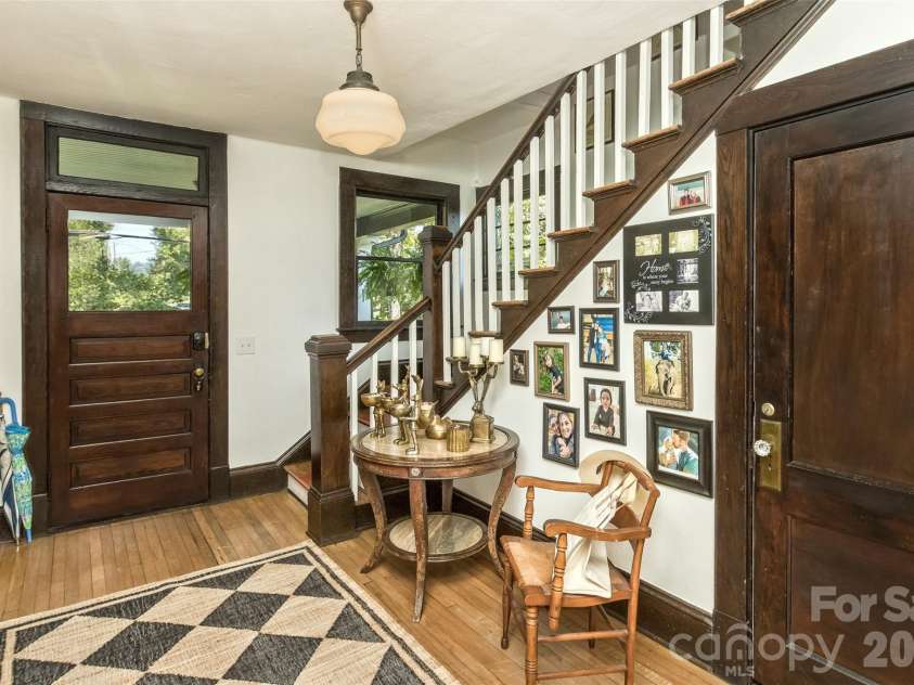 293 Fairview Road, Asheville, NC 28803.  MLS# CAR4421147, YatesRealty ID 48935. Front Foyer view from kitchen