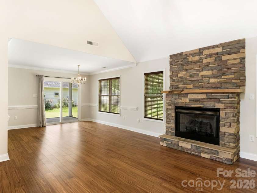 7000 Hemby Commons Parkway, Indian Trail, NC 28079.  MLS# CAR4421495, YatesRealty ID 48971. Great room looking into the Dining room