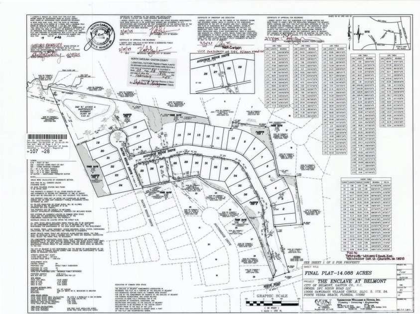 2919 Audubon Ridge Drive, Belmont, NC 28012.  MLS# CAR4421036, YatesRealty ID 48993. Overall map