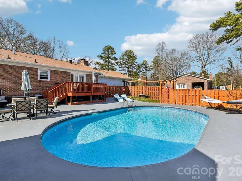 1574 Elderwood Road, Rock Hill, SC 29732.  MLS# CAR4421682, YatesRealty ID 48996. Sand filtered pool