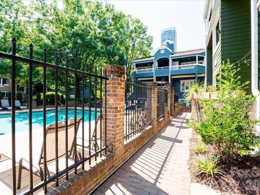 419 8th Street, Charlotte, NC 28202.  MLS# CAR4421707, YatesRealty ID 49009. Even the pool has city views