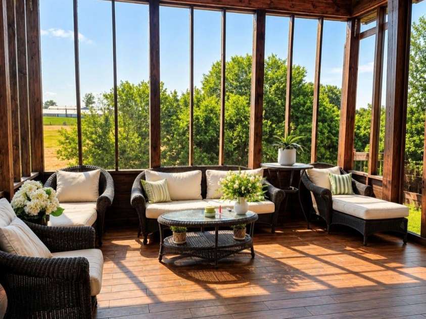 3233 Hahn Scott Road, Mount Pleasant, NC 28124.  MLS# CAR4421971, YatesRealty ID 49027. Custom Screen Porch on Main floor