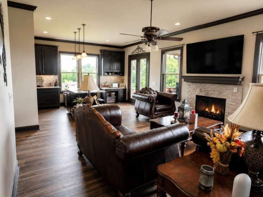 3233 Hahn Scott Road, Mount Pleasant, NC 28124.  MLS# CAR4421971, YatesRealty ID 49027. Great Room on Main Floor