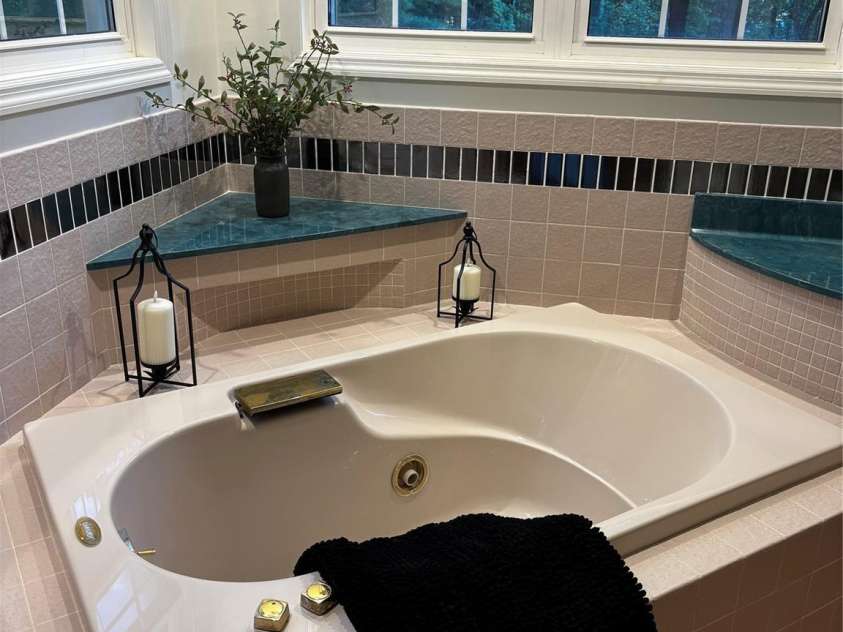 30 & 32 Gravely Branch Road, Fletcher, NC 28732.  MLS# CAR4420333, YatesRealty ID 49058. Primary suite bath
