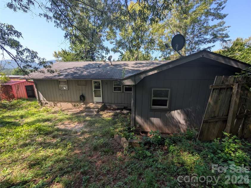 202 Melody Circle, Swannanoa, NC 28778.  MLS# CAR4421934, YatesRealty ID 49061. Back of home