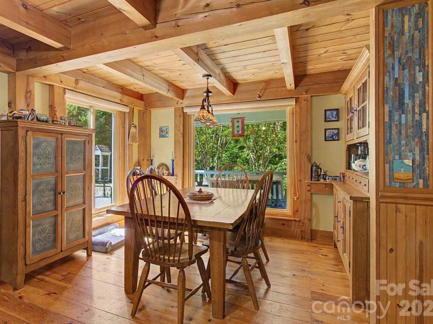 270 Upper Herron Cove Road, Weaverville, NC 28787.  MLS# CAR4418748, YatesRealty ID 49079. Dinning Room