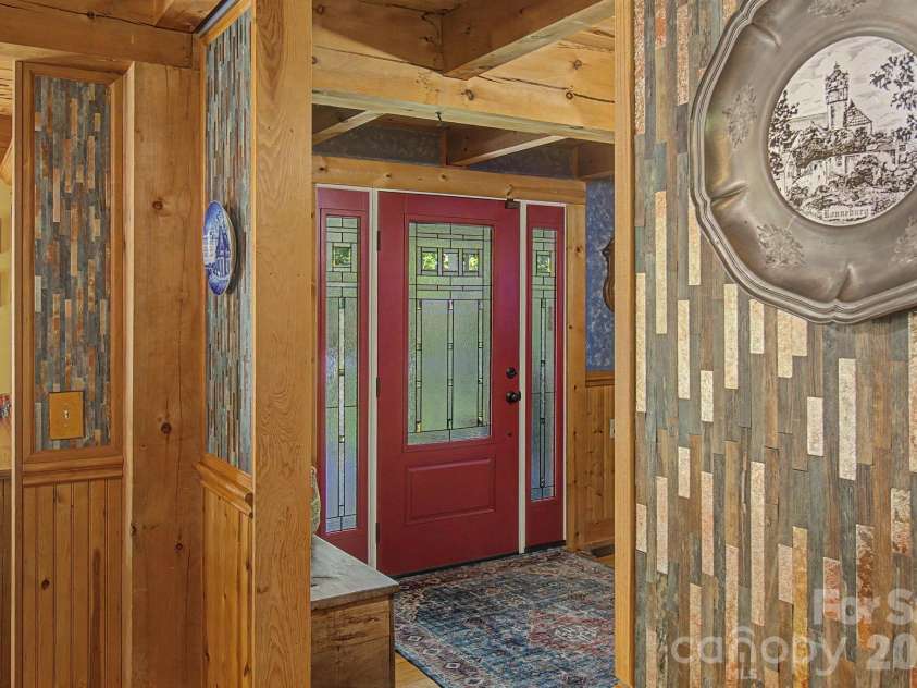 270 Upper Herron Cove Road, Weaverville, NC 28787.  MLS# CAR4418748, YatesRealty ID 49079. Kitchen looking into entry