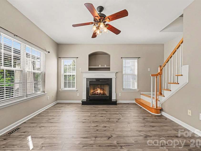 3118 Hadden Hall Boulevard, Fort Mill, SC 29715.  MLS# CAR4420976, YatesRealty ID 49089. Family Room, virtual fire