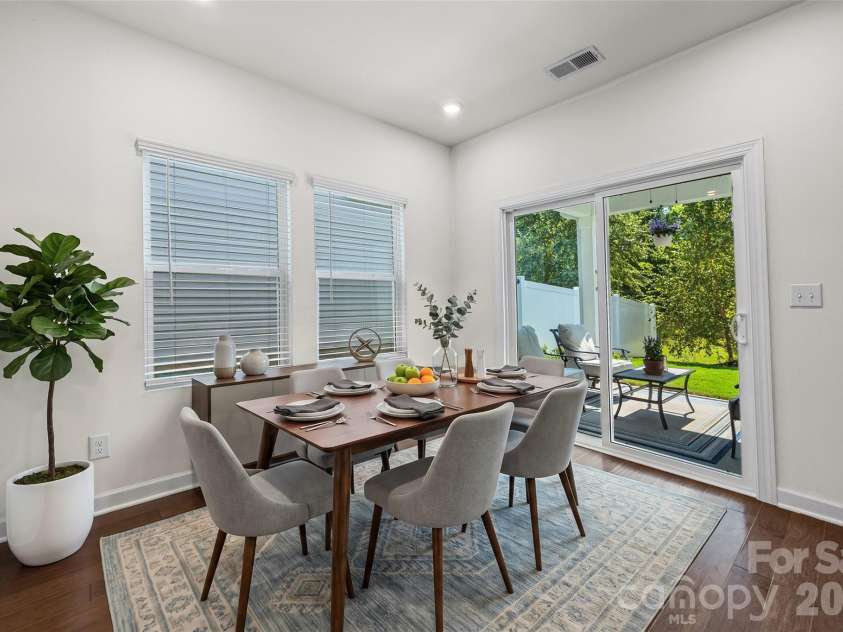 9125 Myrna Drive, Gastonia, NC 28056.  MLS# CAR4421211, YatesRealty ID 49099. Virtually Staged Dining Room