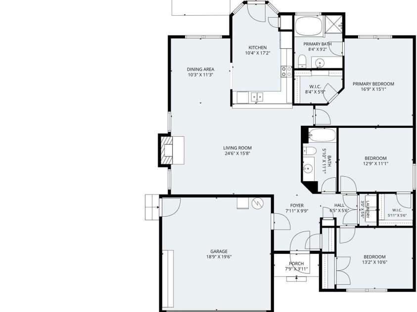 5538 Whispering Wind Lane, Indian Trail, NC 28079.  MLS# CAR4419704, YatesRealty ID 49121. Floorplan
