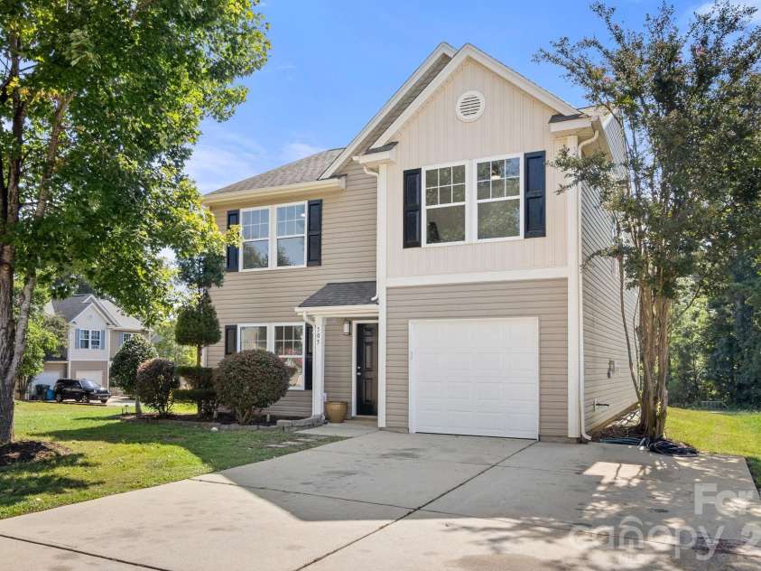 505 Sansberry Drive, York, SC 29745.  MLS# CAR4419779, YatesRealty ID 49124. Covered front porch and oversized driveway