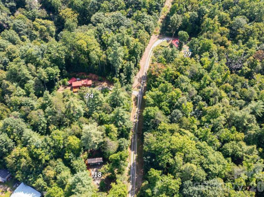 24 Old Berlin Way, Black Mountain, NC 28711.  MLS# CAR4416364, YatesRealty ID 49134. Aerial Image