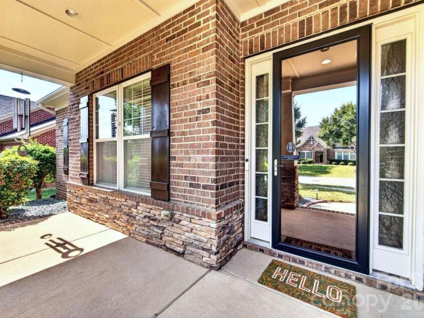 11322 Brangus Lane, Charlotte, NC 28227.  MLS# CAR4414789, YatesRealty ID 49136. Covered front porch