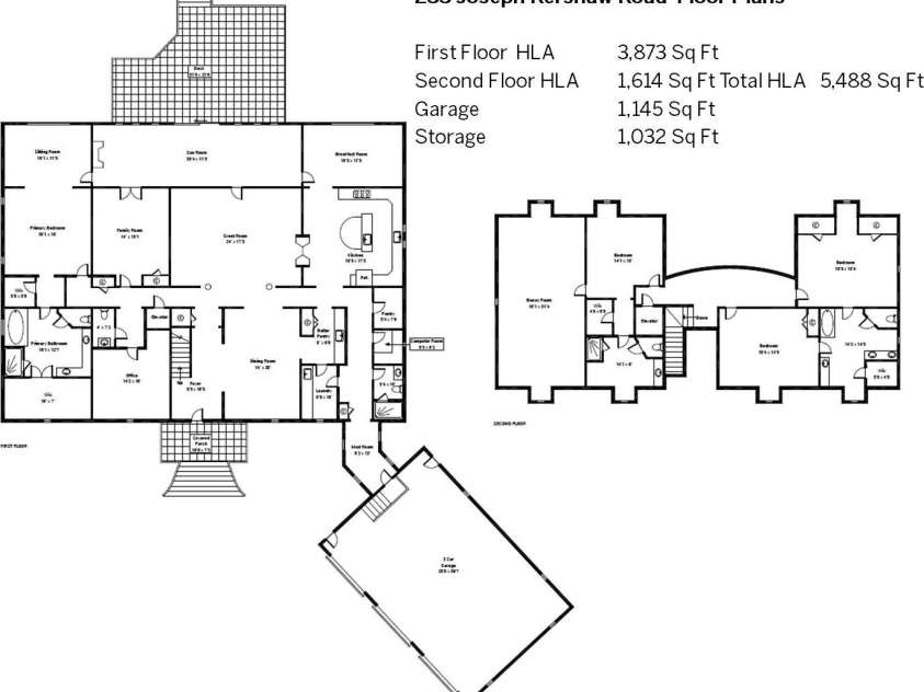 229 Joseph Kershaw Road, Eastover, SC 29044.  MLS# CAR4122309, YatesRealty ID 4915. Floor Plan of 2nd Home