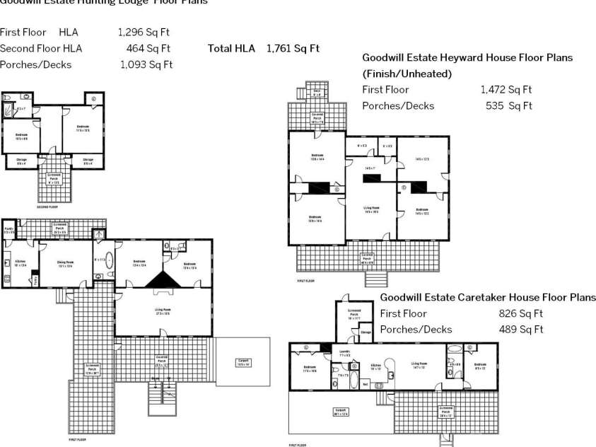 229 Joseph Kershaw Road, Eastover, SC 29044.  MLS# CAR4122309, YatesRealty ID 4915. Lodge Floor Plan