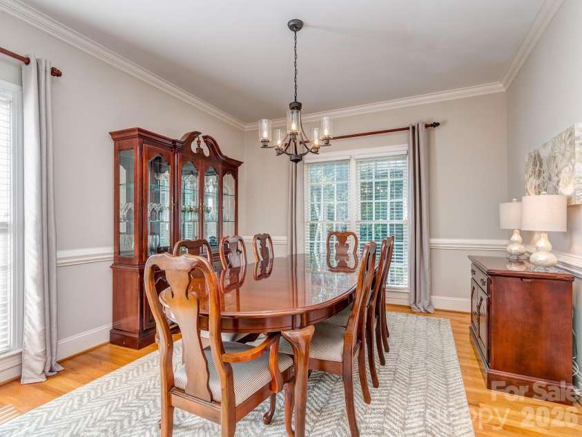 9707 St Barts Lane, Huntersville, NC 28078.  MLS# CAR4419962, YatesRealty ID 49152. Dining room