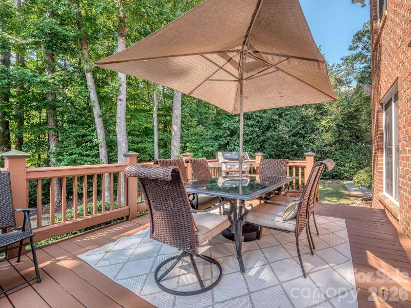 9707 St Barts Lane, Huntersville, NC 28078.  MLS# CAR4419962, YatesRealty ID 49152. Oversize back deck