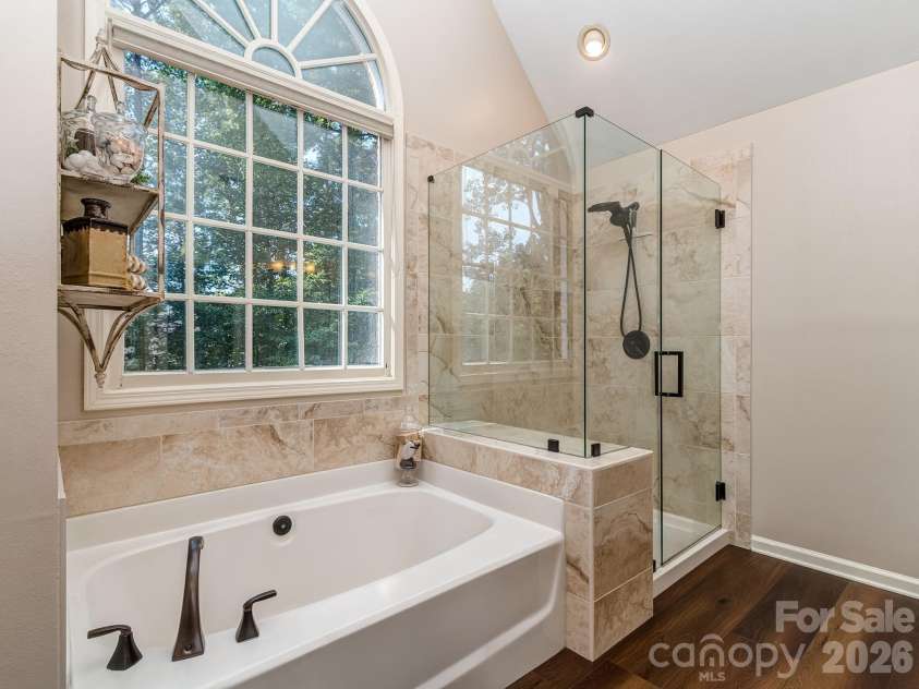 9707 St Barts Lane, Huntersville, NC 28078.  MLS# CAR4419962, YatesRealty ID 49152. Updated Primary bath
