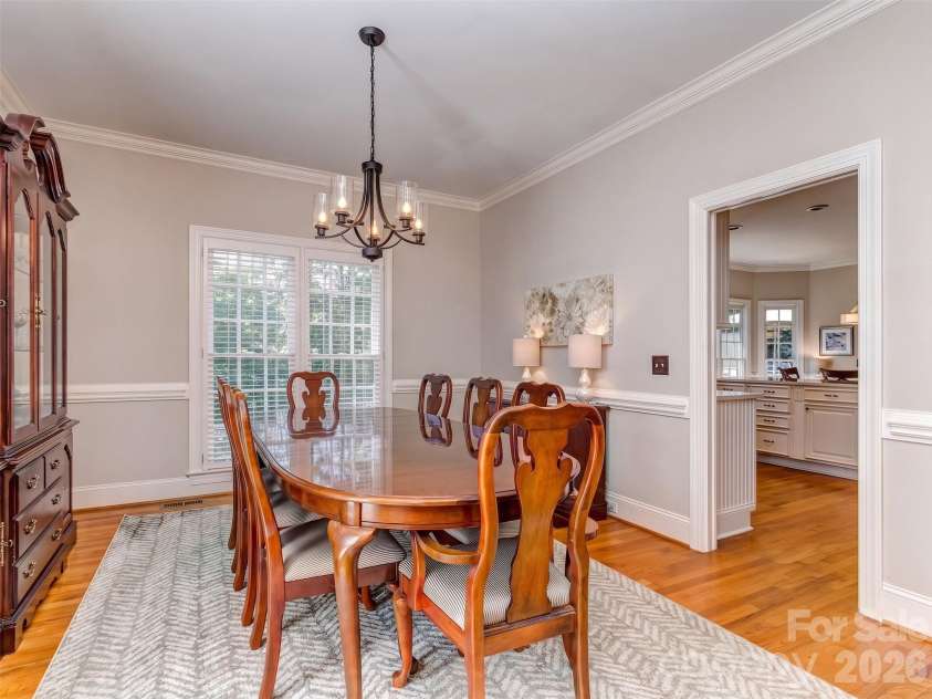 9707 St Barts Lane, Huntersville, NC 28078.  MLS# CAR4428955, YatesRealty ID 49152. Dining room