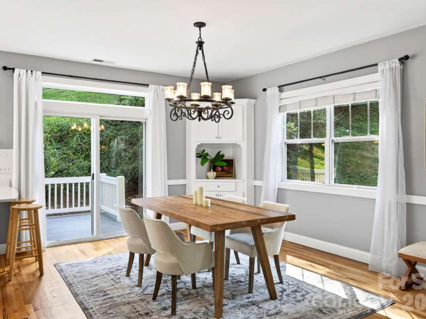26 Macdougall Lane, Weaverville, NC 28787.  MLS# CAR4421796, YatesRealty ID 49155. Dining Area