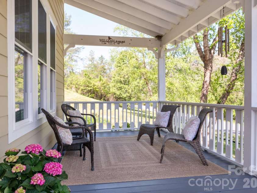 26 Macdougall Lane, Weaverville, NC 28787.  MLS# CAR4421796, YatesRealty ID 49155. Front Porch