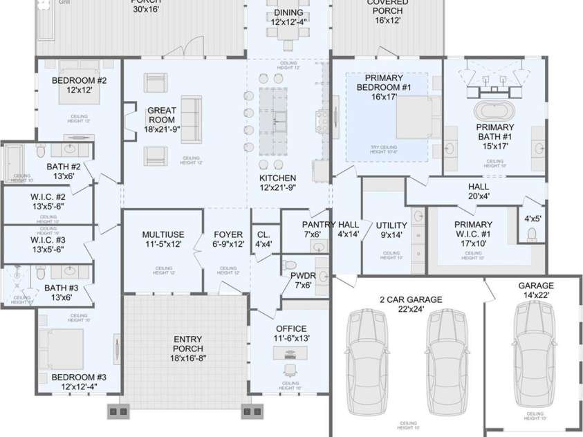 723 Ascension Valley, Horse Shoe, NC 28742.  MLS# CAR4421804, YatesRealty ID 49172. Floor plan