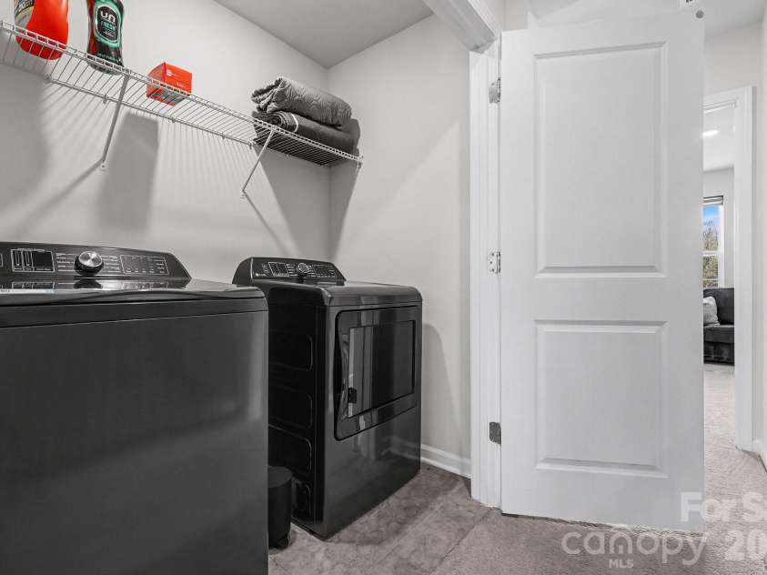 117 Morning Gap Parkway, Fort Mill, SC 29715.  MLS# CAR4333429, YatesRealty ID 4918. Laundry closet is located on the third floor near the primary bedroom.