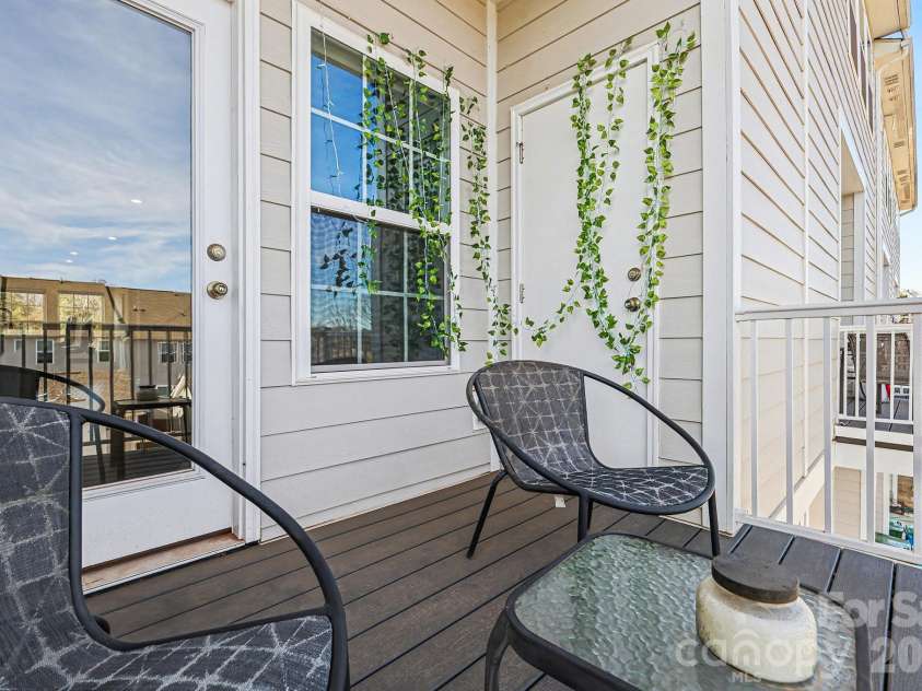 117 Morning Gap Parkway, Fort Mill, SC 29715.  MLS# CAR4333429, YatesRealty ID 4918. Two areas of storage on each side of balcony. 
