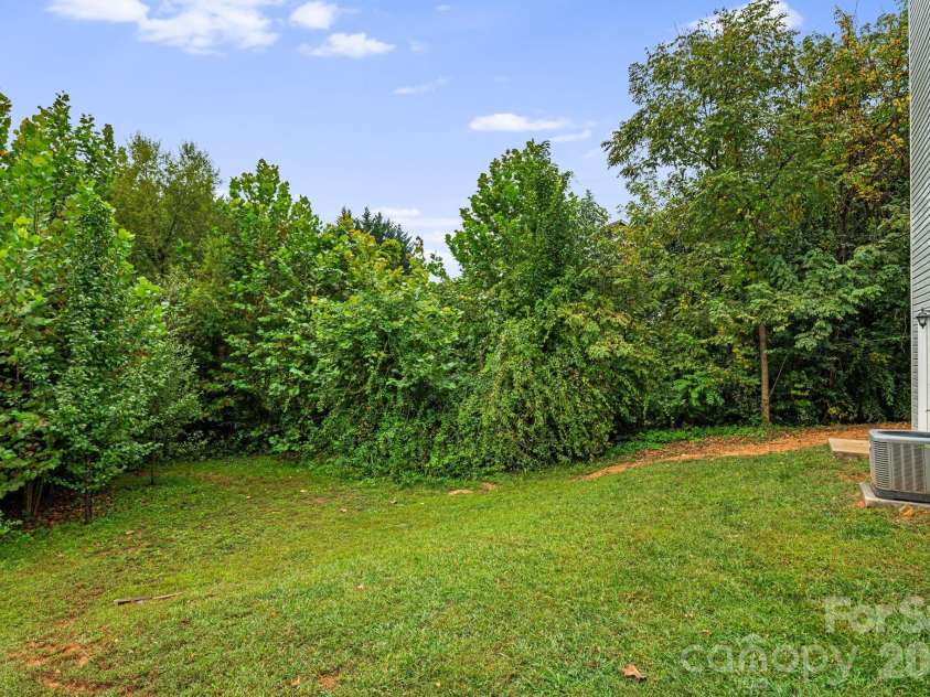 1 Red Clover Drive, Candler, NC 28715.  MLS# CAR4305641, YatesRealty ID 4919. Back yard