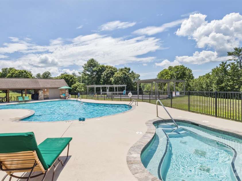 Lot 2 Tomahawk Trail, Hendersonville, NC 28739.  MLS# CAR4419097, YatesRealty ID 49191. Pool and Hot Spa
