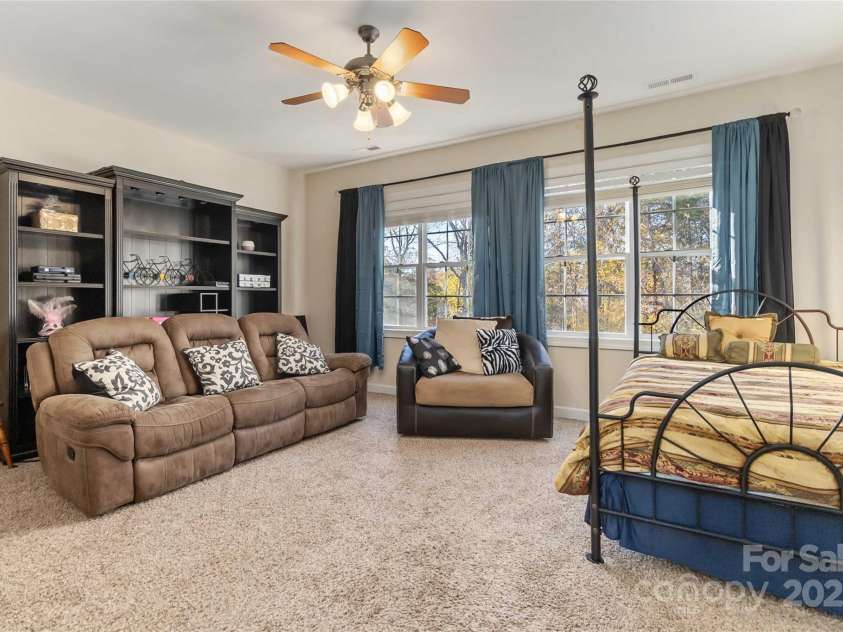 1608 Copperplate Road, Charlotte, NC 28262.  MLS# CAR4323232, YatesRealty ID 492. Big bedroom/movie room 