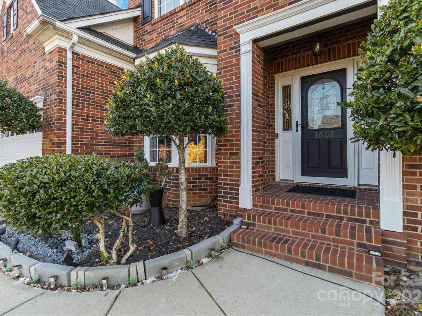 1608 Copperplate Road, Charlotte, NC 28262.  MLS# CAR4323232, YatesRealty ID 492. Front entrance 