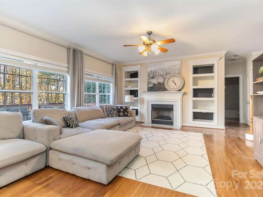 1608 Copperplate Road, Charlotte, NC 28262.  MLS# CAR4323232, YatesRealty ID 492. Living room space 