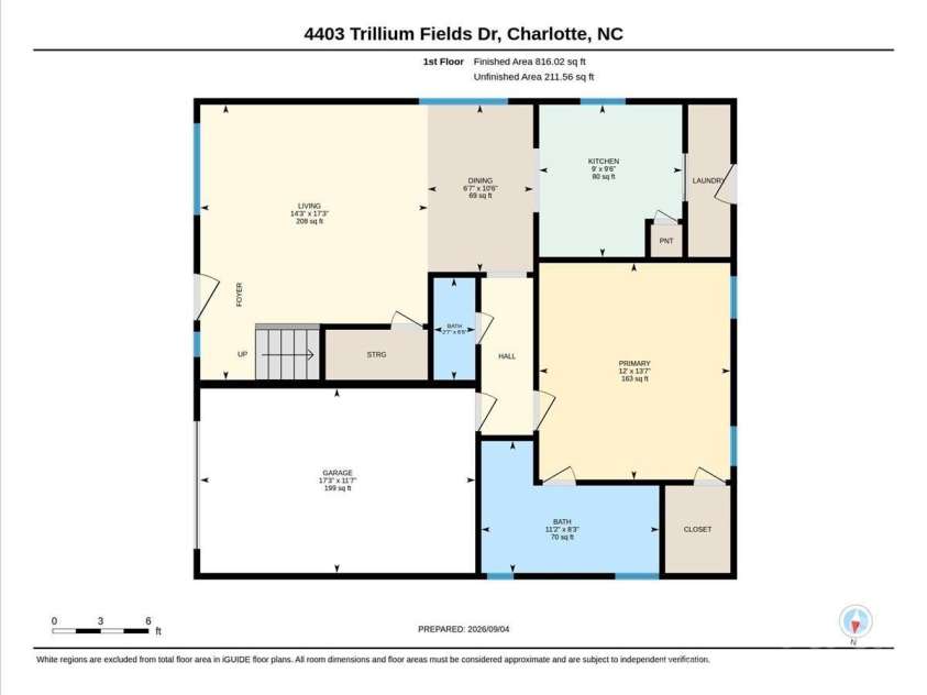 4403 Trillium Fields Drive, Charlotte, NC 28269.  MLS# CAR4416499, YatesRealty ID 49212. 