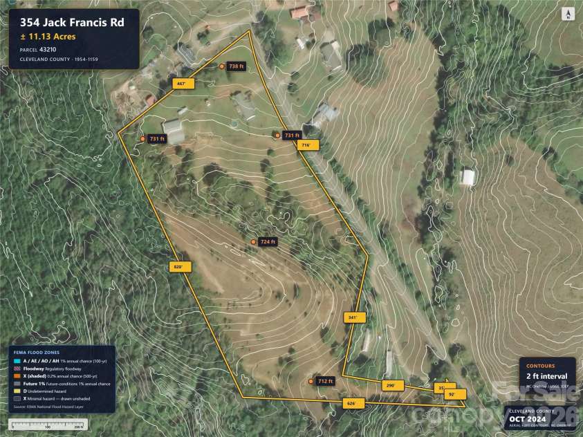 354 Jack Francis Road, Shelby, NC 28152.  MLS# CAR4422037, YatesRealty ID 49225. 