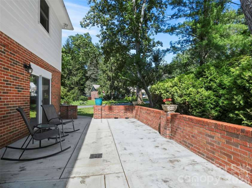 101 Castlerock Drive, Asheville, NC 28806.  MLS# CAR4418142, YatesRealty ID 49239. Paved patio space