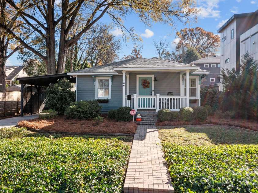 106 Turner Avenue, Charlotte, NC 28216.  MLS# CAR4243777, YatesRealty ID 4924. Front Elevation