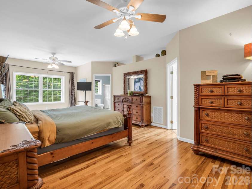 136 Limousine Lane, Pisgah Forest, NC 28768.  MLS# CAR4416612, YatesRealty ID 49241. Huge Primary bedroom