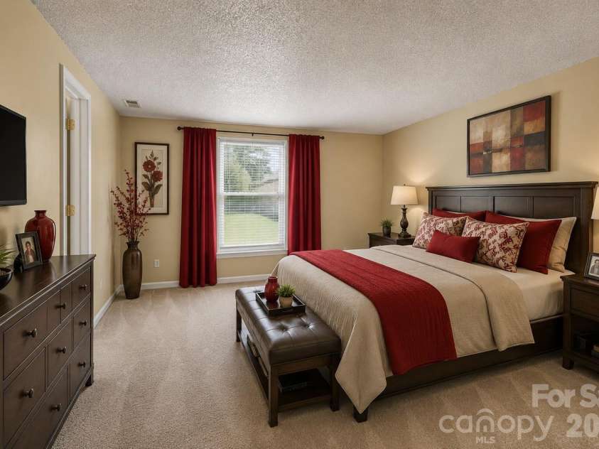 3001 Old House Circle, Matthews, NC 28105.  MLS# CAR4415033, YatesRealty ID 49255. Al-Enhanced, virtually-staged photo