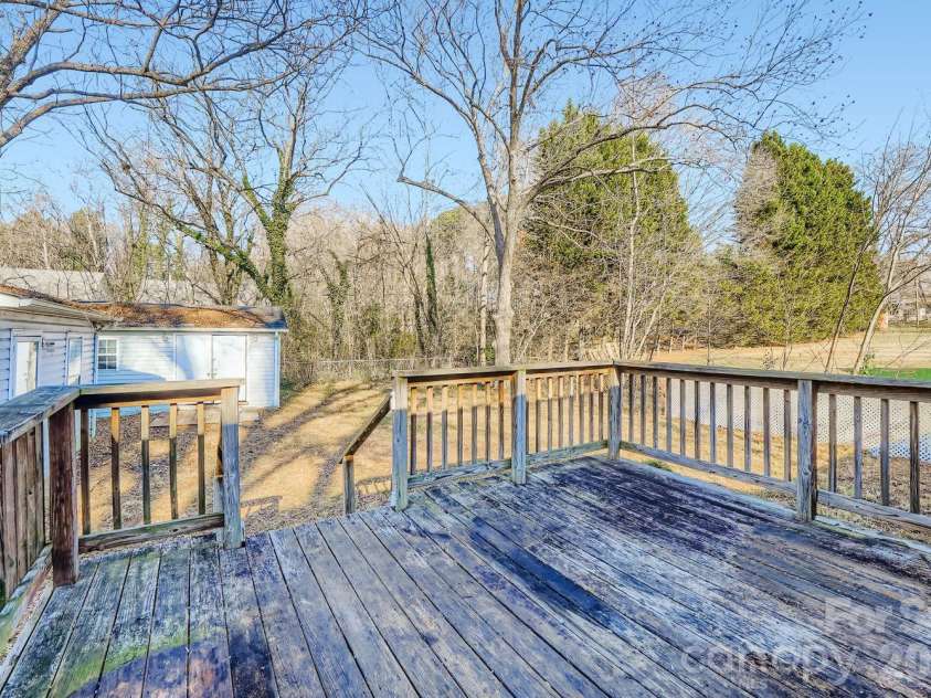 901 Klondale Street, China Grove, NC 28023.  MLS# CAR4336467, YatesRealty ID 4927. Back Deck
