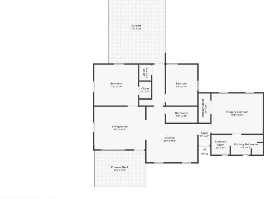 901 Klondale Street, China Grove, NC 28023.  MLS# CAR4336467, YatesRealty ID 4927. Floorplan