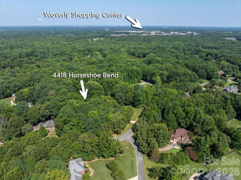 4418 Horseshoe Bend, Matthews, NC 28104.  MLS# CAR4420956, YatesRealty ID 49284. 