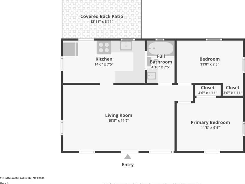 11 Huffman Road, Asheville, NC 28806.  MLS# CAR4355865, YatesRealty ID 4929. 