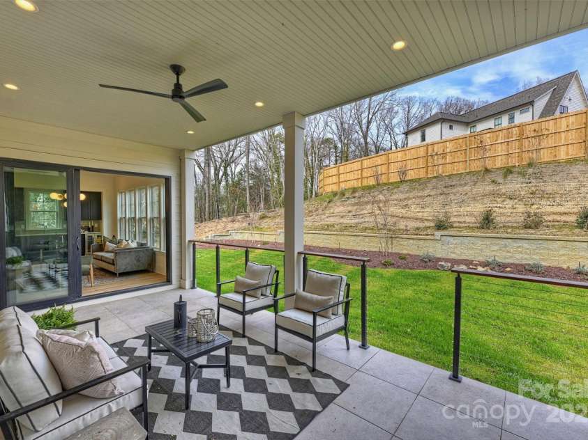 5026 Ohm Lane, Charlotte, NC 28270.  MLS# CAR4223780, YatesRealty ID 4934. Back Porch