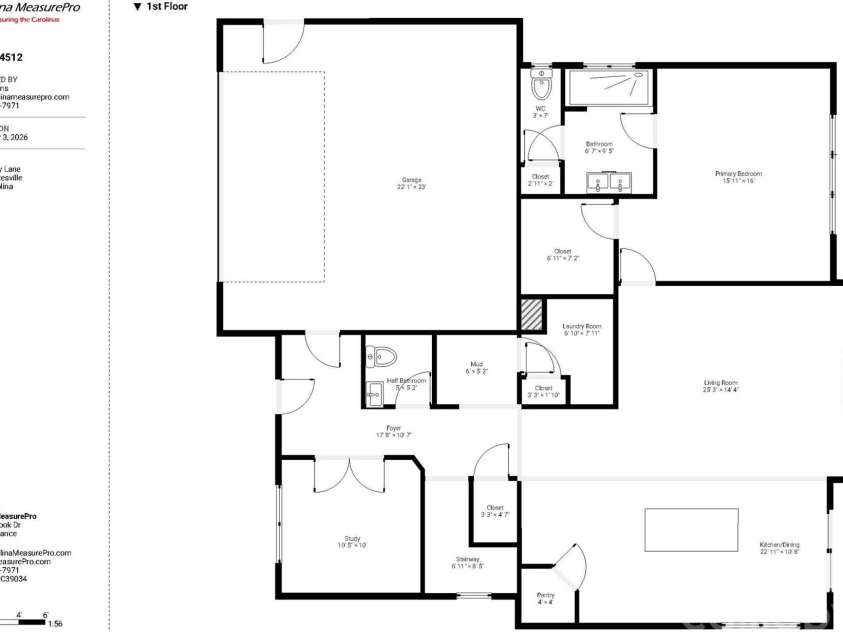 148 Brandy Lane, Statesville, NC 28677.  MLS# CAR4421525, YatesRealty ID 49349. Main Level